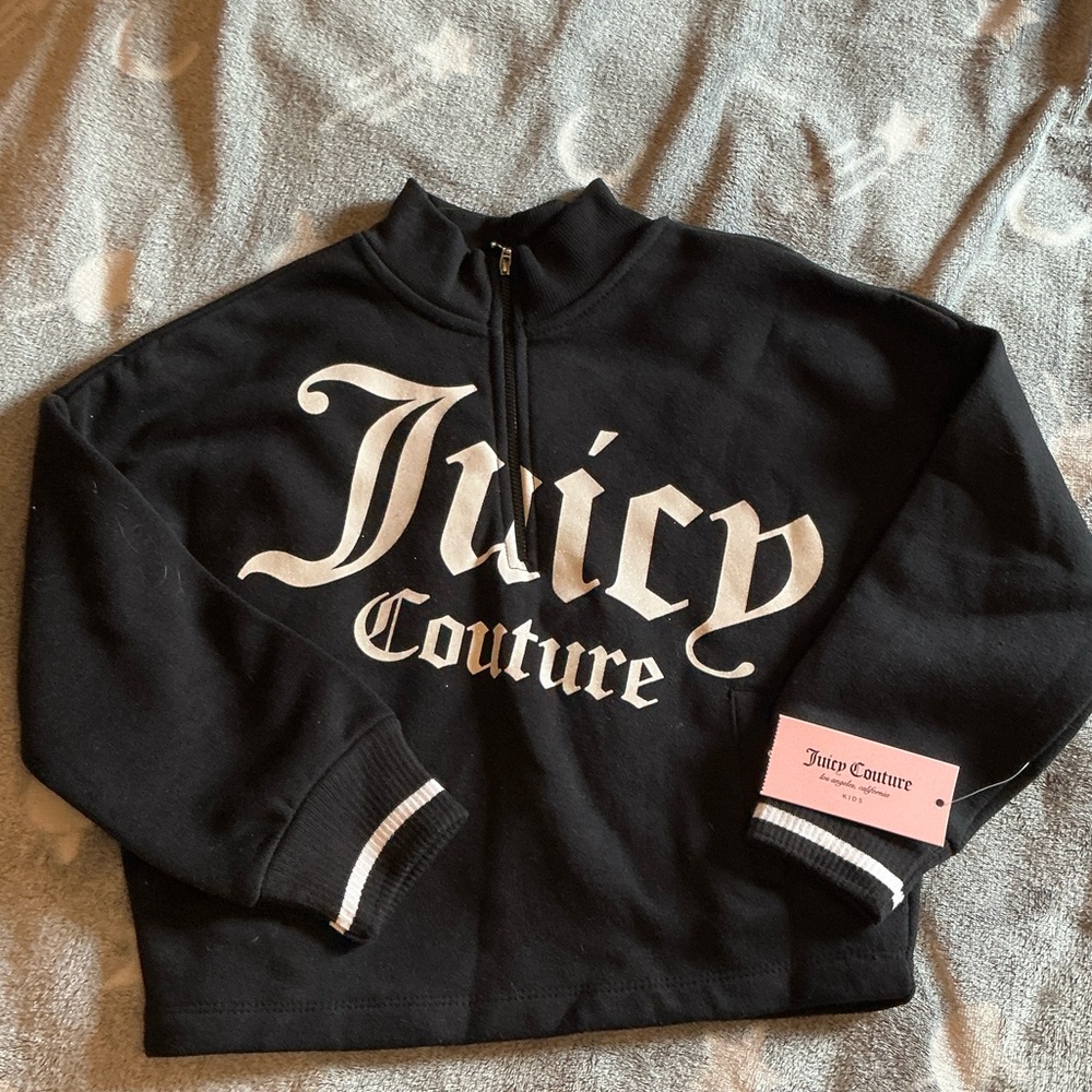 Juicy Couture Black and White Logo Sweatshirt